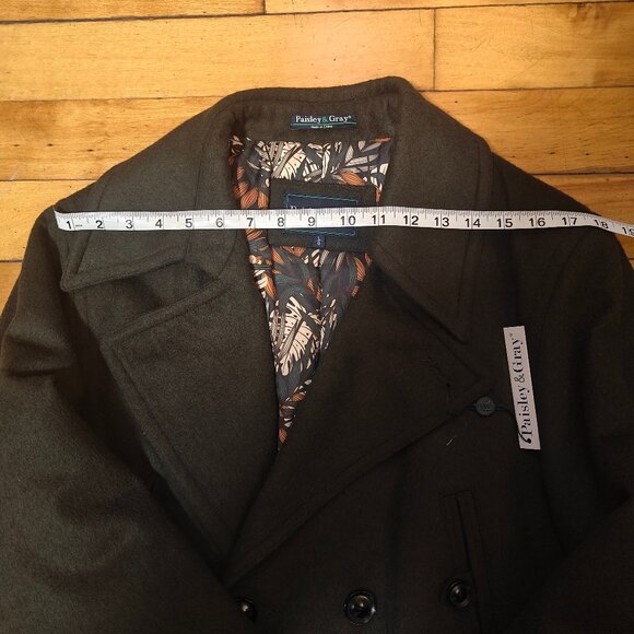 Paisley & Gray double-breasted overcoat NWT - Picture 6 of 12